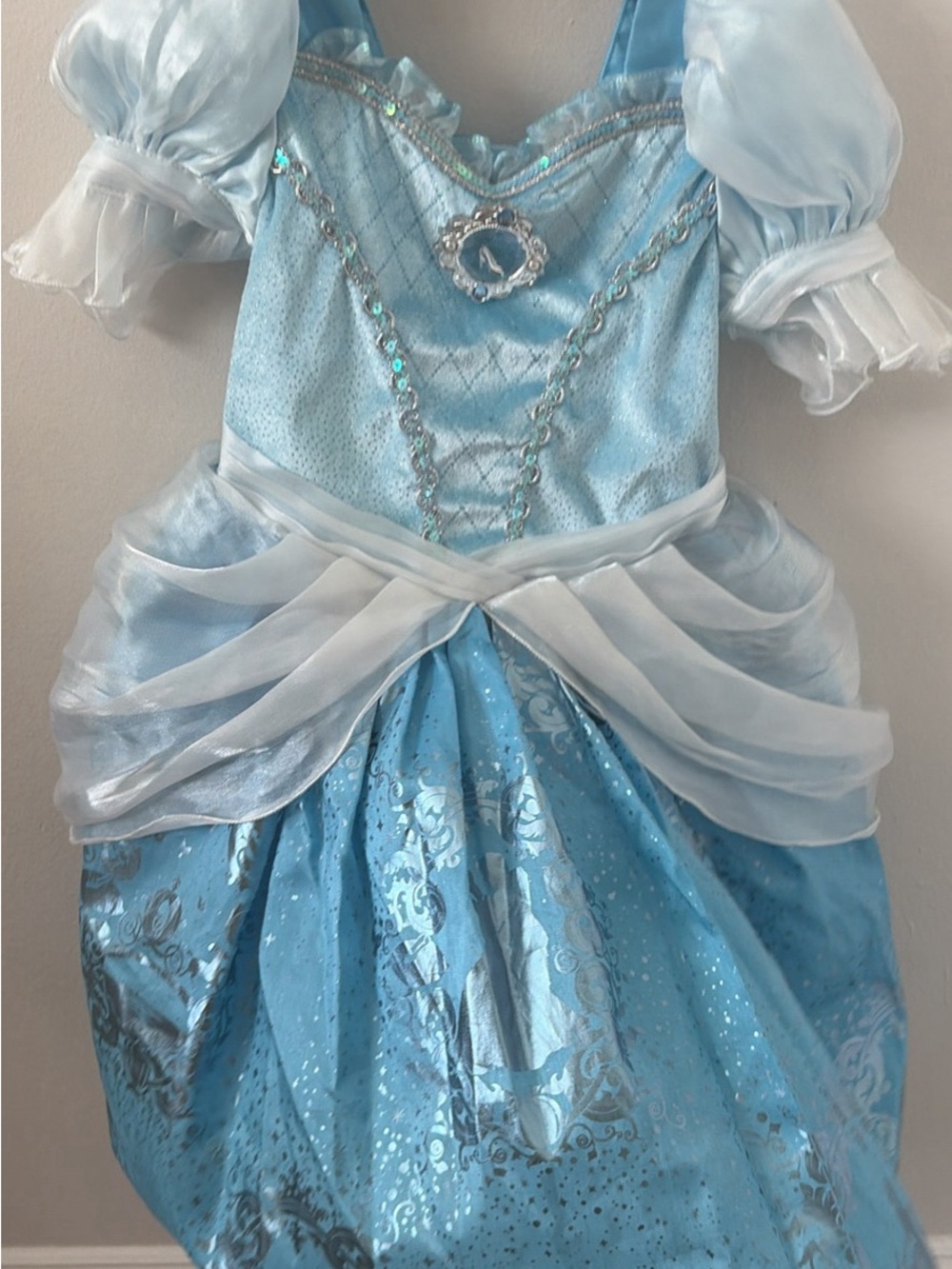 Blue Princess Ball Gown Kids Costume - Classic Fairy Tale Dress size 3